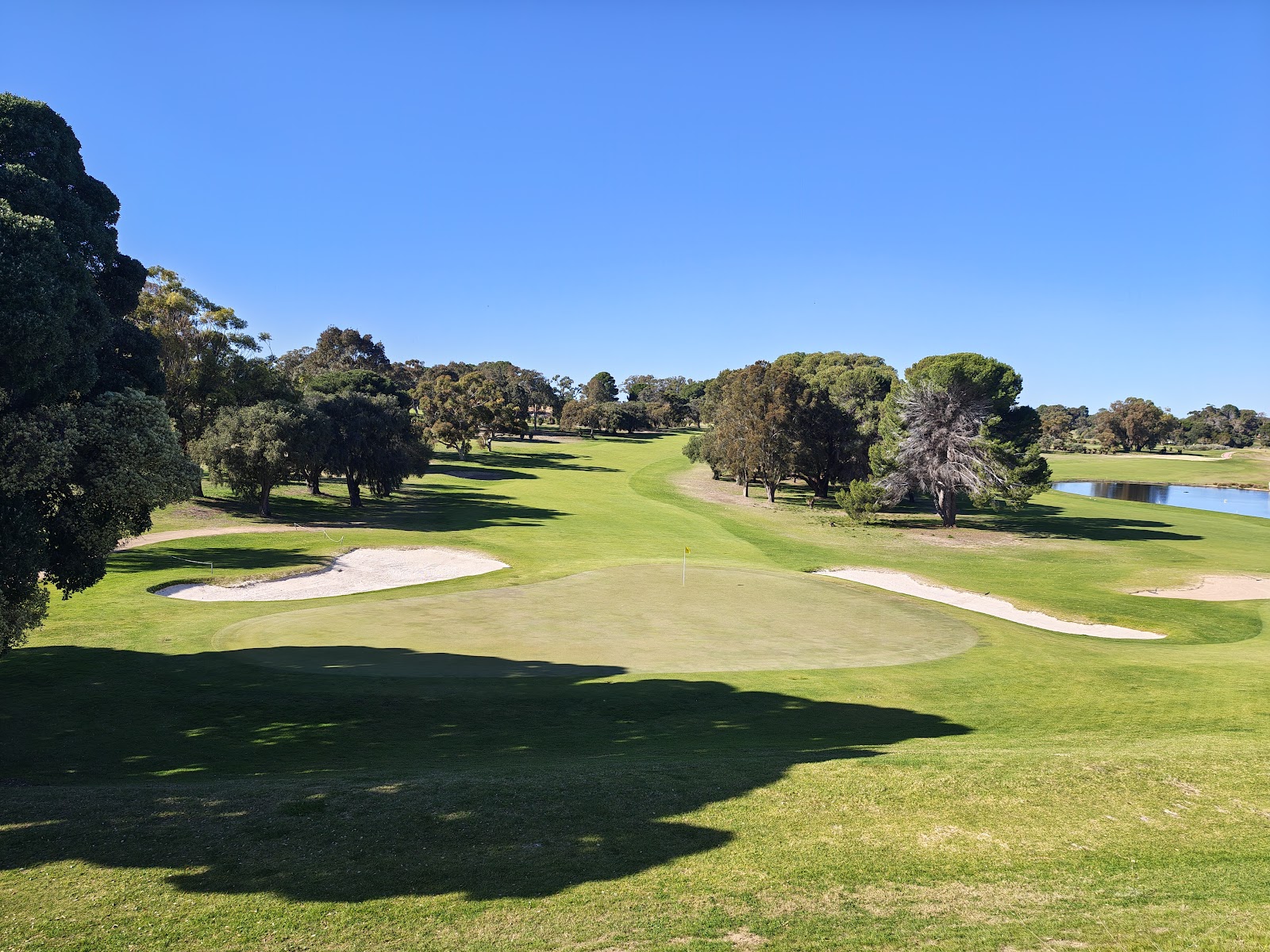 Sandy waste areas and bunkering at Sun City Country Club, Yanchep